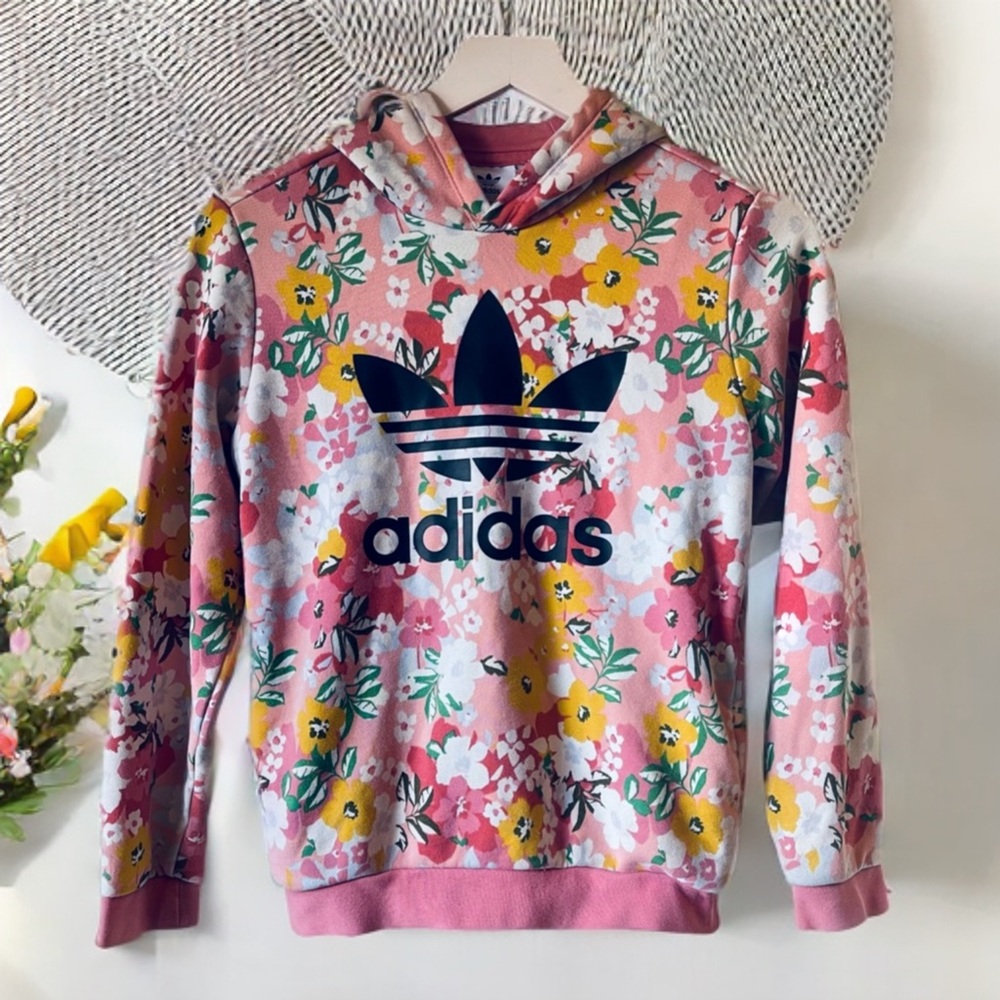 Adidas Floral Pullover Hoodie
